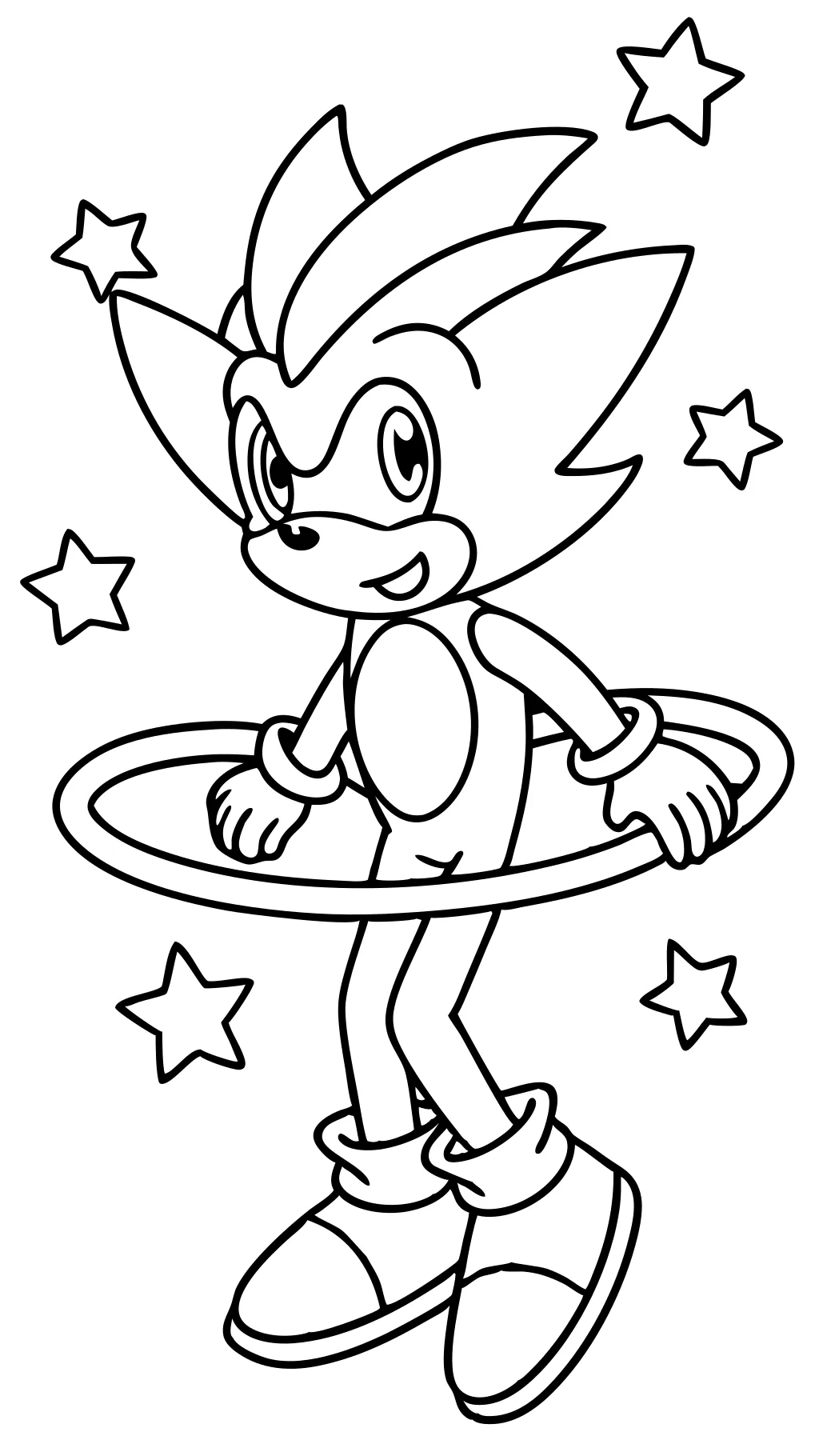 coloriages sonores super Sonic